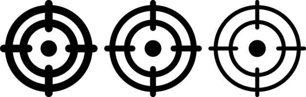 Aim icon Winner target goal icon Success Stencil vector illustration