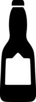 Beer icon Beer glass bottle Wine Vector illustration