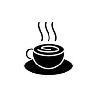 Coffee icon vector. Hot drink illustration sign. Tea symbol or logo. vector