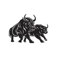 Bull Silhouette Images vector