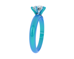 Diamond ring isolated on background. 3d rendering - illustration png