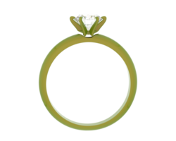 Diamant Ring isoliert auf Hintergrund. 3d Rendern - - Illustration png