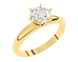 diamant ring geïsoleerd Aan achtergrond. 3d renderen - illustratie png