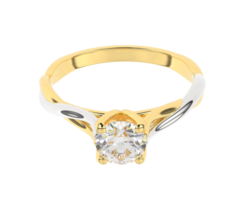 Diamond ring isolated on background. 3d rendering - illustration png