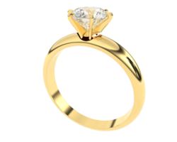 Diamond ring isolated on background. 3d rendering - illustration png