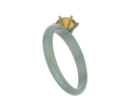 diamant ring geïsoleerd Aan achtergrond. 3d renderen - illustratie png