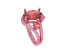 Smycken isolerat på bakgrund. 3d tolkning - illustration png