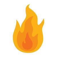 Fire flame icon. vector