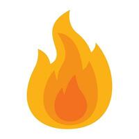 Fire flame icon. vector