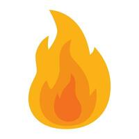 Fire flame icon. vector