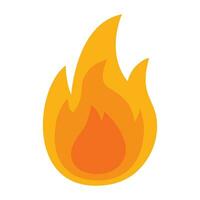 Fire flame icon. vector