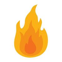 Fire flame icon. vector