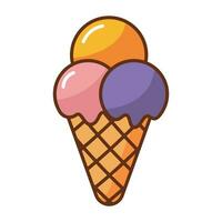 Ice cream icon. vector