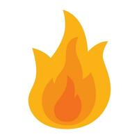 Fire flame icon. vector