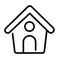 Home line icon. vector