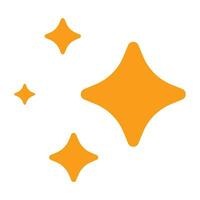 Star sparkling stars twinkles yellow. vector