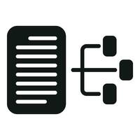 Data file scheme icon simple vector. Cloud process vector