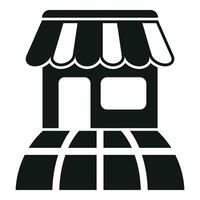 Street global shop icon simple vector. Direct customer vector