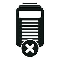 Restricted content icon simple vector. Data cloud process vector