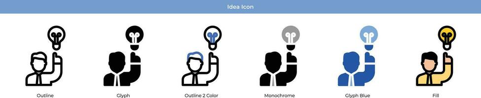 Idea Icon Set vector