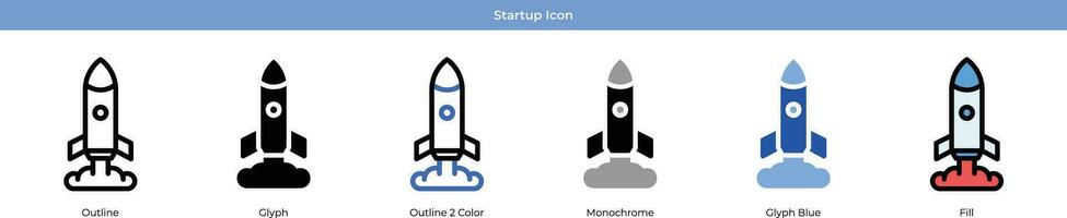 Startup Icon Set vector