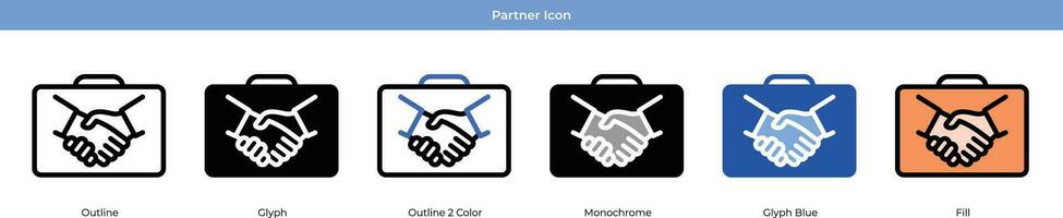 Partner Icon Set vector