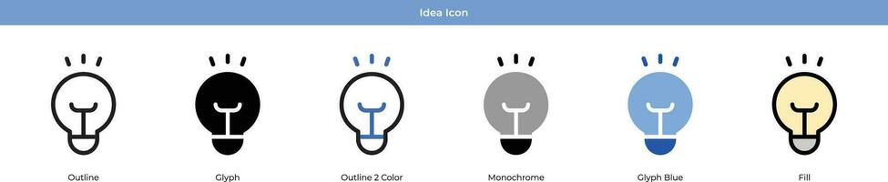 Idea Icon Set vector