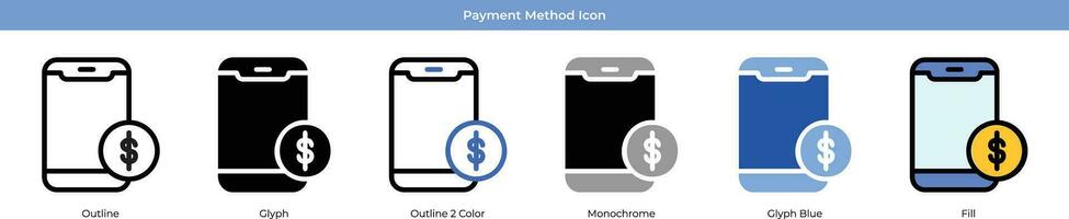 Payment Method Icon Set vector