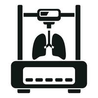 Organ printer bioprinting icon simple vector. Organ monitor vector