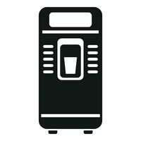 Office drinking machine icon simple vector. Machinery push vector