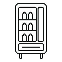 Empty drink machine icon outline vector. Drinking sell vector