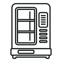 Workplace vending machine icon outline vector. Cooler food vector