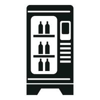 Empty drink machine icon simple vector. Drinking sell vector