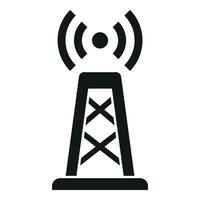 Wifi provider tower icon simple vector. Internet digital data vector