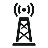 Wifi provider tower icon simple vector. Internet digital data vector