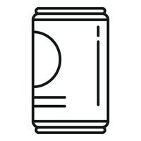 Tin can drink icon outline vector. Vending machine vector