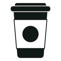 Coffee cup to go icon simple vector. Machinery juice vector