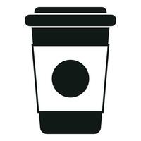 Coffee cup to go icon simple vector. Machinery juice vector