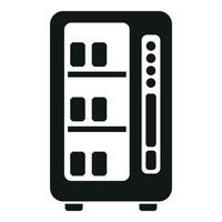 Vessel snack machine icon simple vector. Portable bottle vector