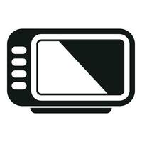 Taximeter button icon simple vector. Radio ride device vector