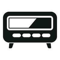 Taximeter accessory icon simple vector. Cab meter face vector