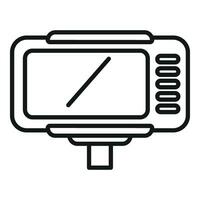 Timer taximeter icon outline vector. Speed service trip vector