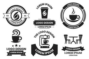 AI generated Coffee shop or cafe logo in vintage style vector