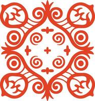 AI generated Chinese style message frame in vintage style vector