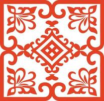 AI generated Chinese style message frame in vintage style vector