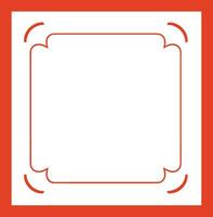 AI generated Chinese style message frame in vintage style vector