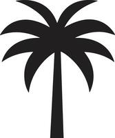 AI generated Coconut tree or sea logo in the concept of tourism in vintage style vector