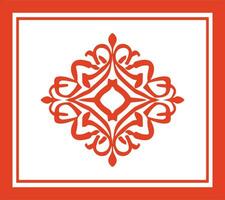 AI generated Chinese style message frame in vintage style vector