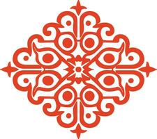 AI generated Chinese style message frame in vintage style vector