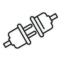 Plug connect internet icon outline vector. Digital provider tech vector